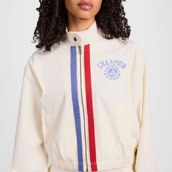 Open Box - Champion -  Women's Game Day Full Zip Top - Cream XL Cream - Picture 4 of 4